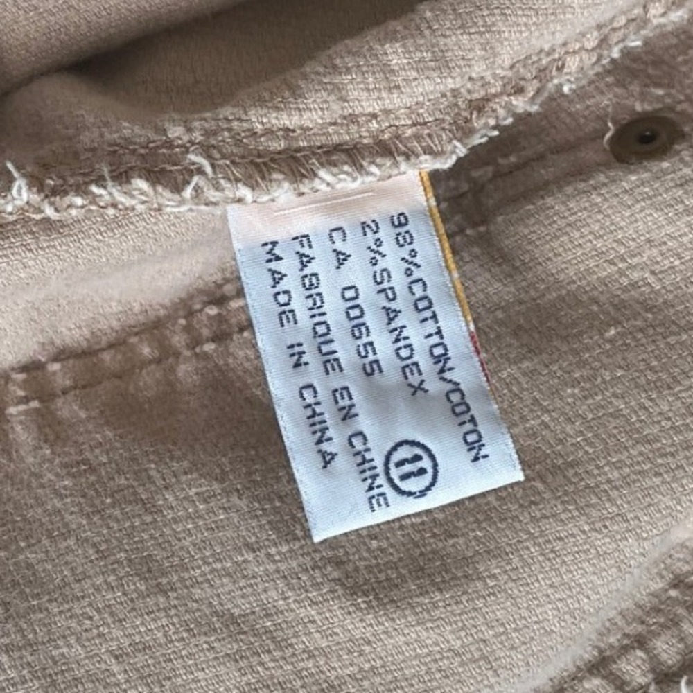 Reitmans Womens Tan Corduroy Blazer Jacket Beige Stretch Cotton Size 11 - Picture 3 of 10